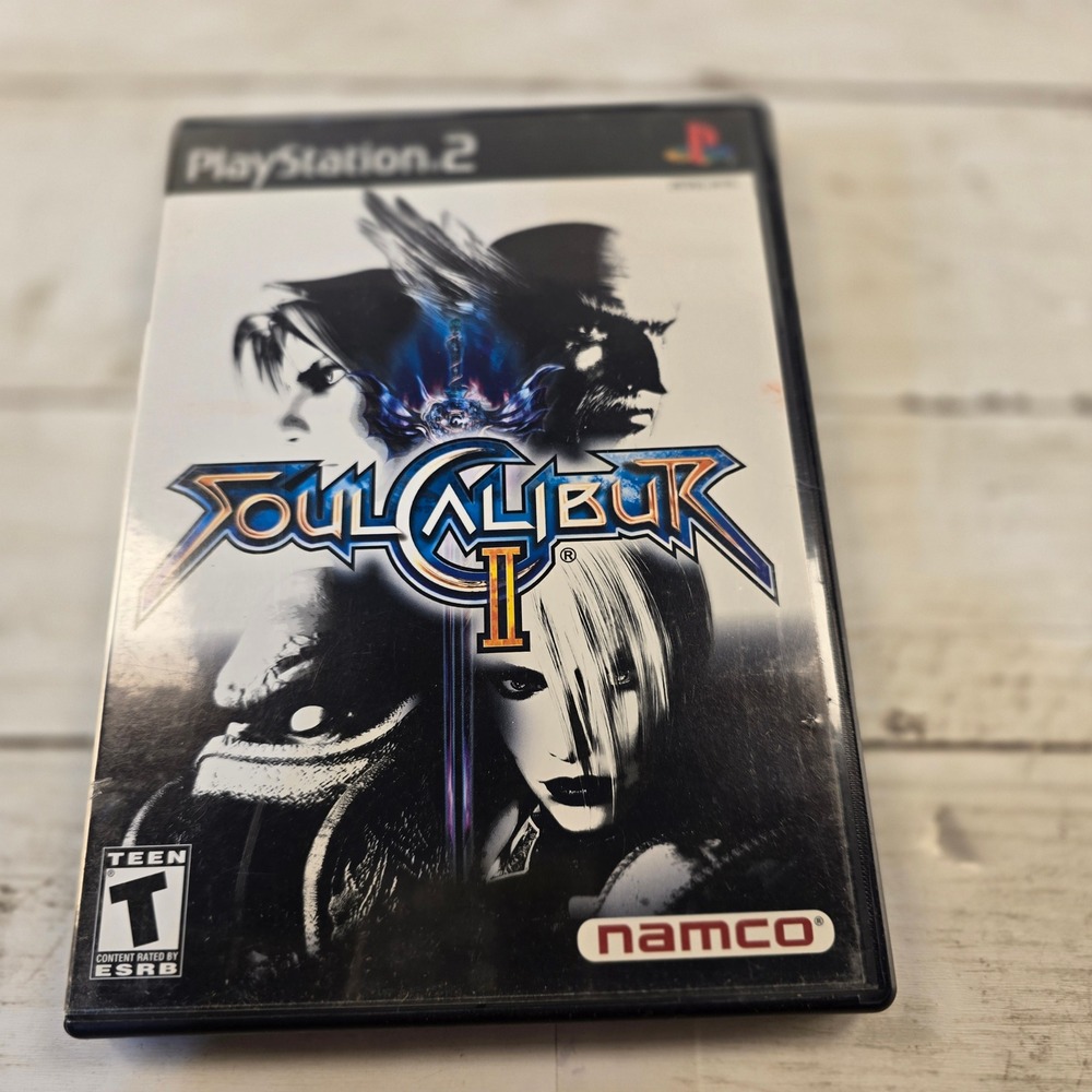 SoulCalibur II Sony PlayStation 2 PS2 Namco Fighting Game SLUS 20643 NTSC U/C